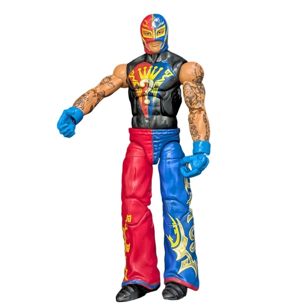 Mattel WWE Rey Mysterio Action Figure Unisex 6 Inch Red Blue Lucha Libre Good